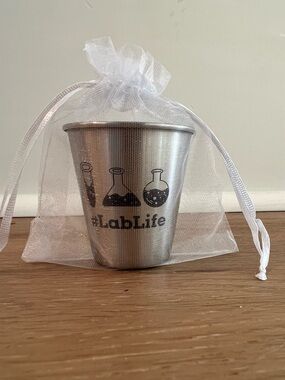 #LabLife Stainless Steel Shot Glass - Silver
